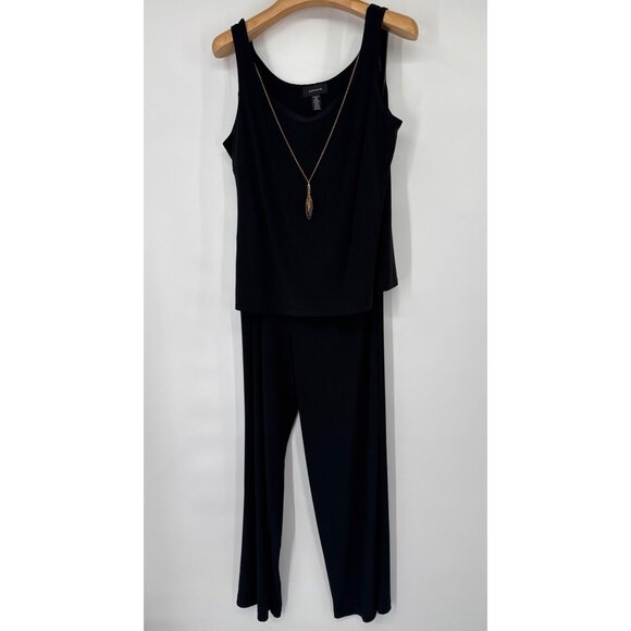 R&M Richards Womens 3-Piece Sequined Embroidered Pantsuit Size 14 Evening New - Picture 6 of 11